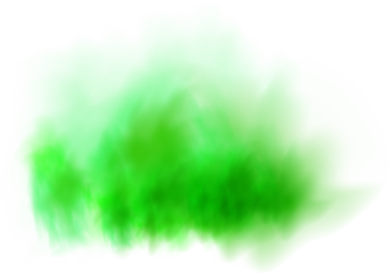 Green fog or dust.
